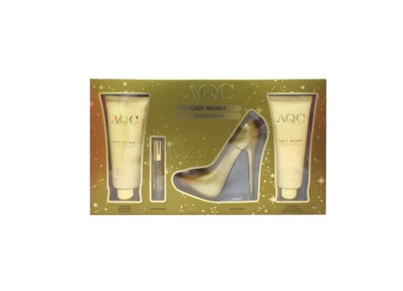 AQC Caseta Cadou (Sg120 ml+Bl120 ml+Edt100 ml+Edt10 ml) Pure Gold